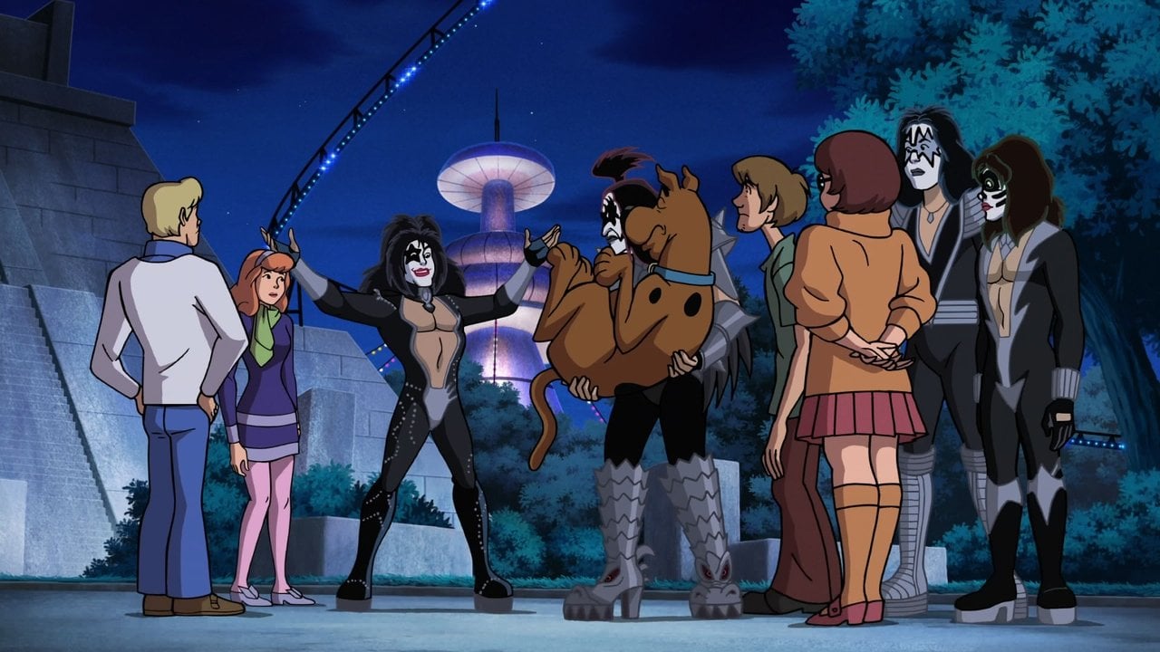 Cena do filme Scooby-Doo! e Kiss: O Mistério do Rock and Roll