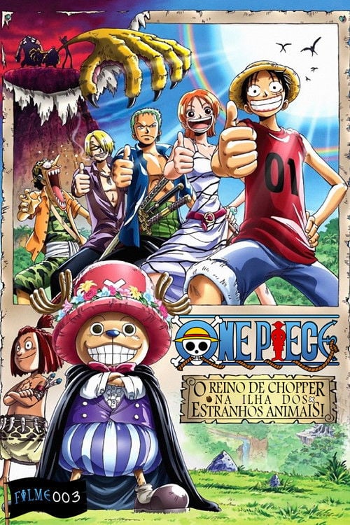 Poster do filme One Piece: O Reino de Chopper na Ilha dos Estranhos Animais!